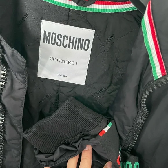 Moschino couture coat with logo - Picture 8 of 11